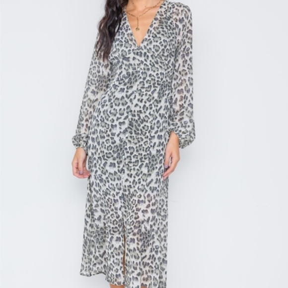 Femme Feline Leopard Print Maxi Dress - Picture 2 of 7